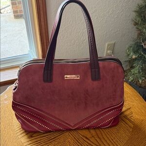 Elegant Burgundy Handbag